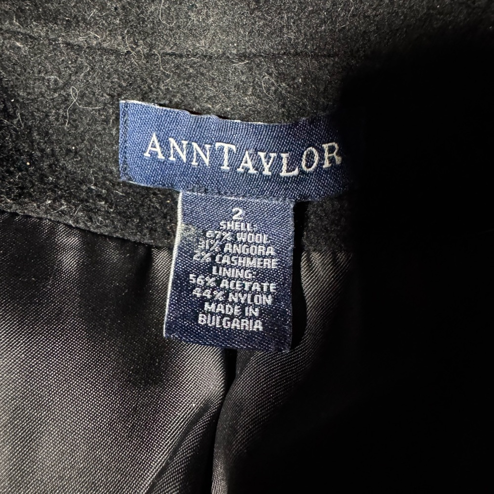Ann Taylor Wool, Angora, Cashmere Dress Coat - Picture 2 of 10